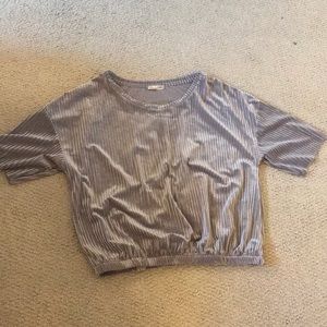 Zara velvet top